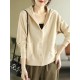 Casual Long Sleeves Loose Buttoned Solid Color Hooded Knitting Outerwear Casual Long Sleeves Loose Buttoned Solid Color Hooded Knitting Outerwear