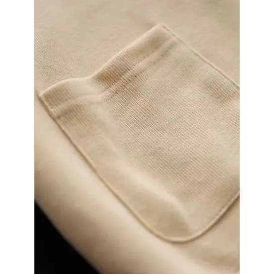 Casual Long Sleeves Loose Buttoned Solid Color Hooded Knitting Outerwear Casual Long Sleeves Loose Buttoned Solid Color Hooded Knitting Outerwear