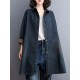 Split-Joint Long Sleeves Loose Lapel Outerwear Split-Joint Long Sleeves Loose Lapel Outerwear