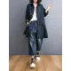 Split-Joint Long Sleeves Loose Lapel Outerwear Split-Joint Long Sleeves Loose Lapel Outerwear