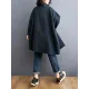 Split-Joint Long Sleeves Loose Lapel Outerwear Split-Joint Long Sleeves Loose Lapel Outerwear