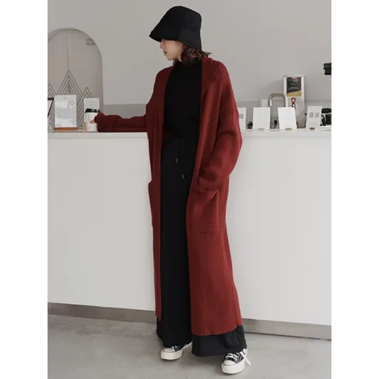 Original Solid With Pocket Cardigans Outerwear Original Solid With Pocket Cardigans Outerwear