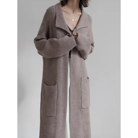 Original Solid With Pocket Cardigans Outerwear Original Solid With Pocket Cardigans Outerwear