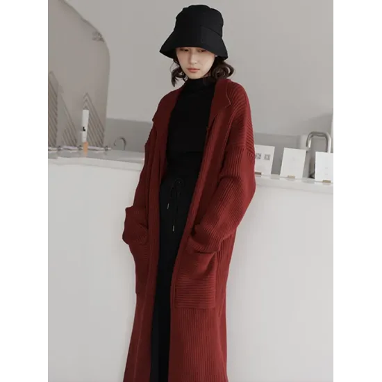 Original Solid With Pocket Cardigans Outerwear Original Solid With Pocket Cardigans Outerwear