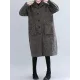 Loose Plaid Woolen Hood Coat Loose Plaid Woolen Hood Coat