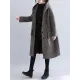 Loose Plaid Woolen Hood Coat Loose Plaid Woolen Hood Coat