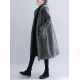 Loose Plaid Woolen Hood Coat Loose Plaid Woolen Hood Coat