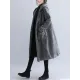 Loose Plaid Woolen Hood Coat Loose Plaid Woolen Hood Coat