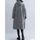 Loose Plaid Woolen Hood Coat Loose Plaid Woolen Hood Coat