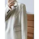 Urban Long Sleeves Loose Solid Color Pin Lapel Collar Suit Outerwear Urban Long Sleeves Loose Solid Color Pin Lapel Collar Suit Outerwear