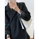 Urban Long Sleeves Loose Solid Color Pin Lapel Collar Suit Outerwear Urban Long Sleeves Loose Solid Color Pin Lapel Collar Suit Outerwear