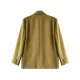 Urban Long Sleeves Loose Solid Color Pin Lapel Collar Suit Outerwear Urban Long Sleeves Loose Solid Color Pin Lapel Collar Suit Outerwear