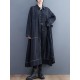 Casual Loose Long Sleeves Buttoned Lapel Collar Denim Trench Coats Casual Loose Long Sleeves Buttoned Lapel Collar Denim Trench Coats