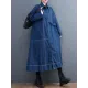 Casual Loose Long Sleeves Buttoned Lapel Collar Denim Trench Coats Casual Loose Long Sleeves Buttoned Lapel Collar Denim Trench Coats