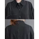Casual Loose Long Sleeves Buttoned Lapel Collar Denim Trench Coats Casual Loose Long Sleeves Buttoned Lapel Collar Denim Trench Coats