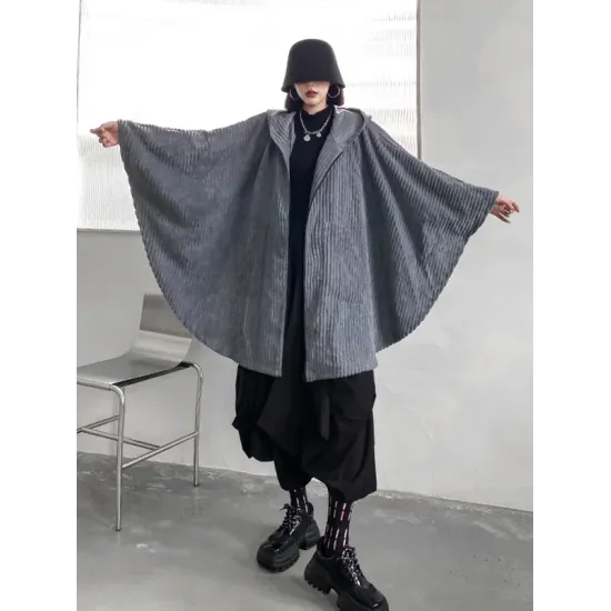Casual Batwing Sleeves Loose Zipper Jackets Outerwear Casual Batwing Sleeves Loose Zipper Jackets Outerwear
