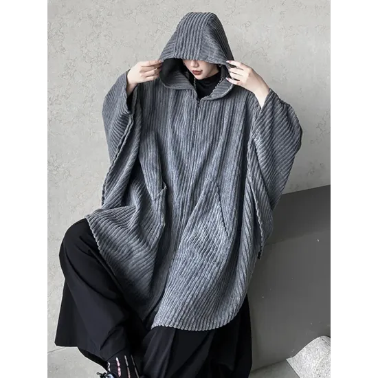 Casual Batwing Sleeves Loose Zipper Jackets Outerwear Casual Batwing Sleeves Loose Zipper Jackets Outerwear