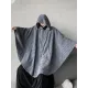 Casual Batwing Sleeves Loose Zipper Jackets Outerwear Casual Batwing Sleeves Loose Zipper Jackets Outerwear
