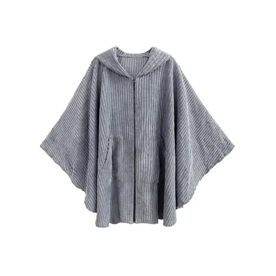 Casual Batwing Sleeves Loose Zipper Jackets Outerwear Casual Batwing Sleeves Loose Zipper Jackets Outerwear