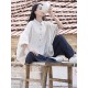 Vintage Simple Ramie Cotton Outwear Tops Vintage Simple Ramie Cotton Outwear Tops