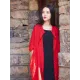 Soft Red Ramie Cotton Linen Cover-up Cardigan Soft Red Ramie Cotton Linen Cover-up Cardigan