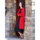 Soft Red Ramie Cotton Linen Cover-up Cardigan Soft Red Ramie Cotton Linen Cover-up Cardigan