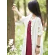 Soft White Ramie Cotton Linen Cover-up Cardigan Soft White Ramie Cotton Linen Cover-up Cardigan
