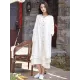 Soft White Ramie Cotton Linen Cover-up Cardigan Soft White Ramie Cotton Linen Cover-up Cardigan