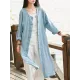 Blue&Red Frog Ramie Cotton Linen Outwear Cardigan Blue&Red Frog Ramie Cotton Linen Outwear Cardigan