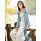 Blue&Red Frog Ramie Cotton Linen Outwear Cardigan Blue&Red Frog Ramie Cotton Linen Outwear Cardigan