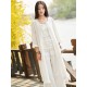 Soft White Frog Ramie Cotton Linen Outwear Cardigan Soft White Frog Ramie Cotton Linen Outwear Cardigan