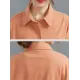 Casual Loose Solid Color Buttoned Lapel Collar Long Sleeves Trench Coat Casual Loose Solid Color Buttoned Lapel Collar Long Sleeves Trench Coat