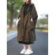 Original Solid Hooded Long Sleeve Outerwear&Coat Original Solid Hooded Long Sleeve Outerwear&Coat