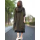 Original Solid Hooded Long Sleeve Outerwear&Coat Original Solid Hooded Long Sleeve Outerwear&Coat