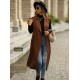Casual Sleeveless Loose Solid Color Lapel Collar Coat Casual Sleeveless Loose Solid Color Lapel Collar Coat
