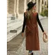 Casual Sleeveless Loose Solid Color Lapel Collar Coat Casual Sleeveless Loose Solid Color Lapel Collar Coat