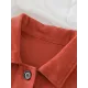Vintage Loose Long Sleeves Buttoned Solid Color Lapel Collar Outerwear Vintage Loose Long Sleeves Buttoned Solid Color Lapel Collar Outerwear
