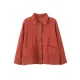 Vintage Loose Long Sleeves Buttoned Solid Color Lapel Collar Outerwear Vintage Loose Long Sleeves Buttoned Solid Color Lapel Collar Outerwear