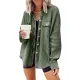 Vintage Loose Irregular Solid Color With Pockets Jackets Vintage Loose Irregular Solid Color With Pockets Jackets