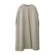 Simple Sleeveless Solid Color Round-Neck Cape Outerwear Simple Sleeveless Solid Color Round-Neck Cape Outerwear