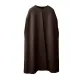 Simple Sleeveless Solid Color Round-Neck Cape Outerwear Simple Sleeveless Solid Color Round-Neck Cape Outerwear
