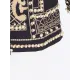 Original Creation Loose Long Sleeves Beads Printed V-Neck Blazer Outerwear Original Creation Loose Long Sleeves Beads Printed V-Neck Blazer Outerwear