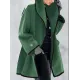 Buttoned Long Sleeves Stand Collar Outerwear Coats Buttoned Long Sleeves Stand Collar Outerwear Coats