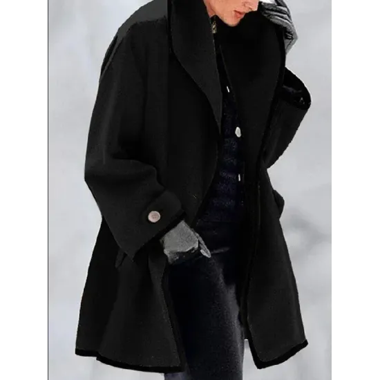 Buttoned Long Sleeves Stand Collar Outerwear Coats Buttoned Long Sleeves Stand Collar Outerwear Coats