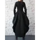 Split-Joint Zipper Round-Neck Maxi Dress Coat Bubble Dress Split-Joint Zipper Round-Neck Maxi Dress Coat Bubble Dress