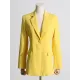 Backless Buttoned Hollow Rhine Stones Solid Color Long Sleeves Deep V-Neck Blazer Backless Buttoned Hollow Rhine Stones Solid Color Long Sleeves Deep V-Neck Blazer