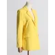 Backless Buttoned Hollow Rhine Stones Solid Color Long Sleeves Deep V-Neck Blazer Backless Buttoned Hollow Rhine Stones Solid Color Long Sleeves Deep V-Neck Blazer