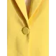 Backless Buttoned Hollow Rhine Stones Solid Color Long Sleeves Deep V-Neck Blazer Backless Buttoned Hollow Rhine Stones Solid Color Long Sleeves Deep V-Neck Blazer