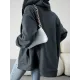 Drawstring Zipper Long Sleeves Loose Hooded Outerwear Jackets Drawstring Zipper Long Sleeves Loose Hooded Outerwear Jackets