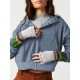 Zipper Long Sleeves Loose Hooded Outerwear Jackets Zipper Long Sleeves Loose Hooded Outerwear Jackets